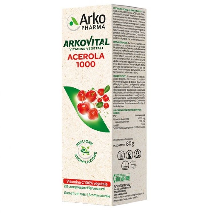 Arkovital Acerola 1000 20 Compresse Effervescenti